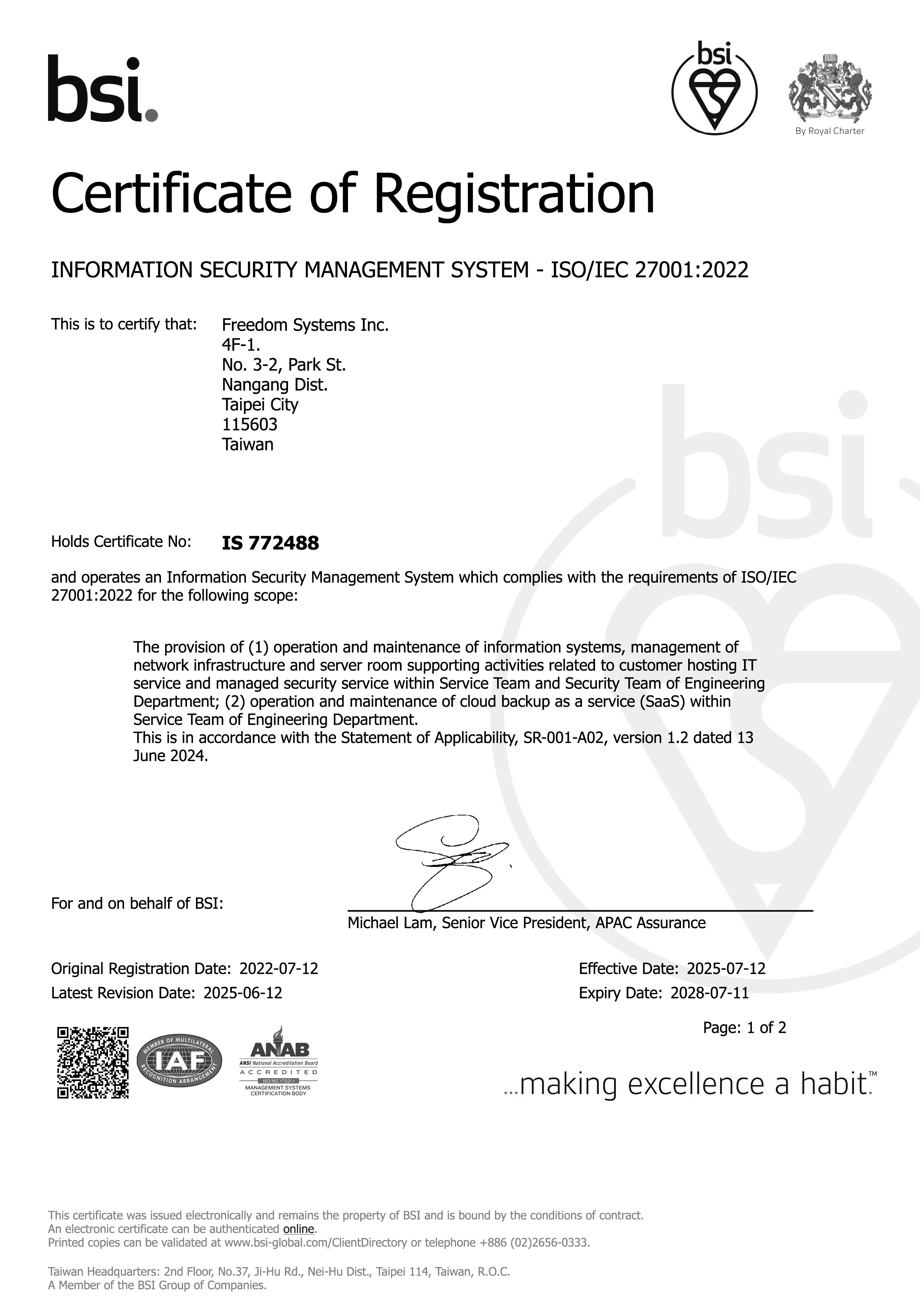 ISO 270012022 Certificate20252028 01